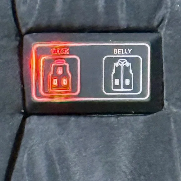 Heated Down Vest Men's Large Black Quilted Battery Powered Puffer Tested - Picture 4 of 7